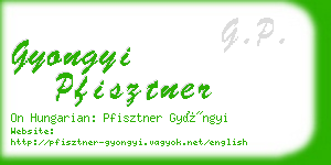 gyongyi pfisztner business card